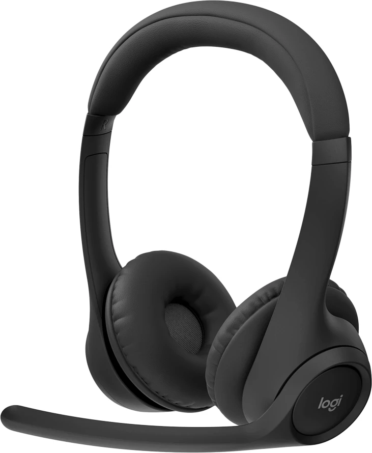 Kufje Logitech Zone 300, Bluetooth 5.0, 16h bateri, USB-C, Full-size over-ear, Midnight Black, me USB receiver