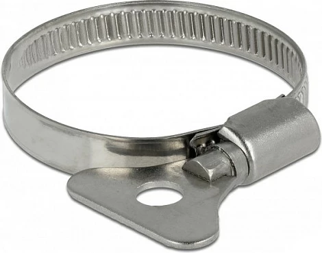 Kapëse zorre DeLOCK Butterfly 32-50 mm, çelik inox, 10 copë, Inox