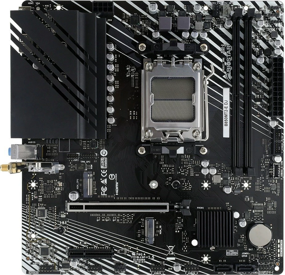 Pllakë amë Biostar B850MT2-E DJ, Socket AM5, micro ATX