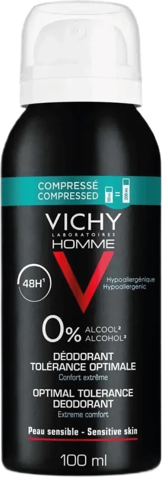 Deodorant spray për meshkuj Vichy Homme Optimal Tolerance 48H, 100ml