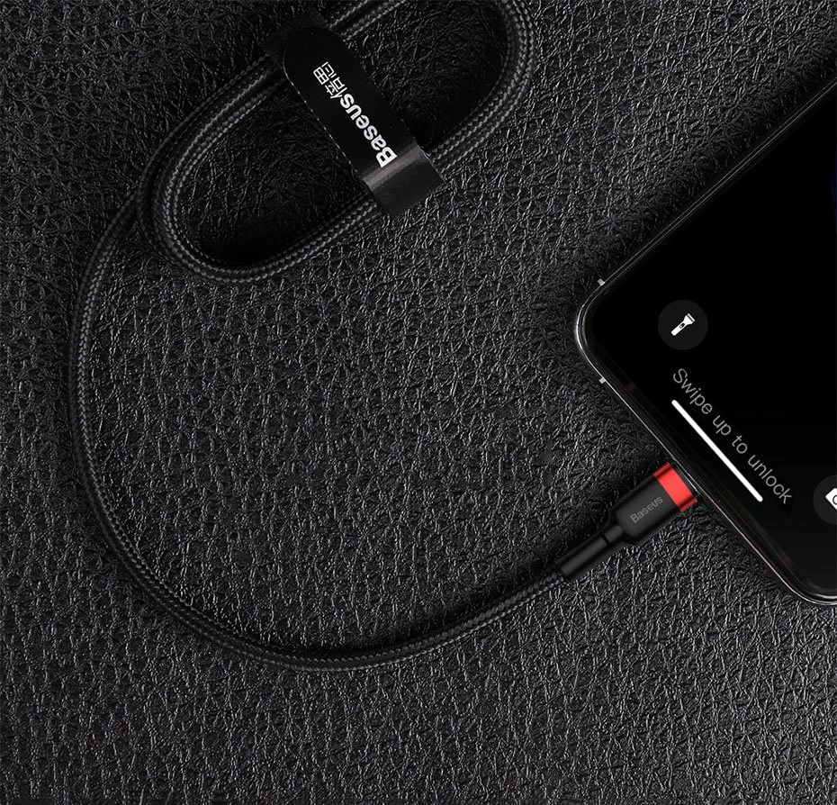 Kabllo Baseus Cafule CATLKLF-G1, USB-C në Lightning, 1m, 18W, e zezë/gri