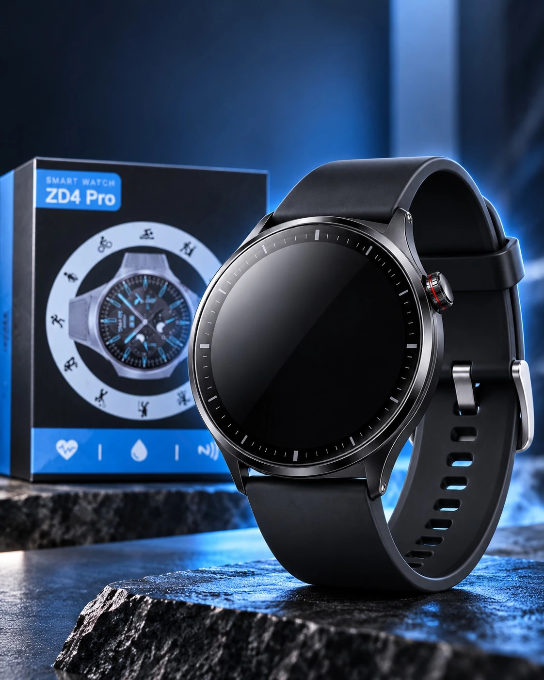Orë Inteligjente ZD4 Pro me IP68, NFC dhe Monitorim të Ritmit të Zemrës