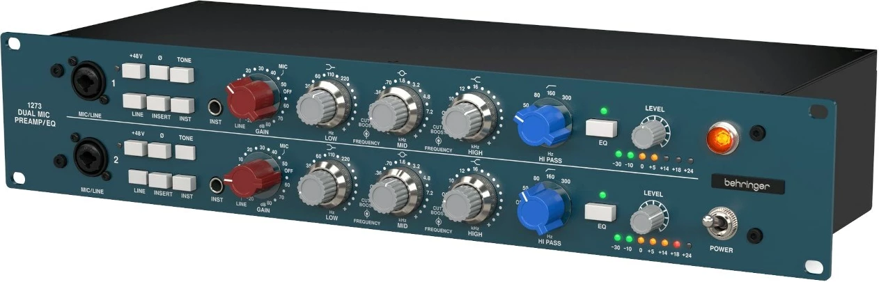 Preamplifikator mikrofoni Behringer 1273, Teal