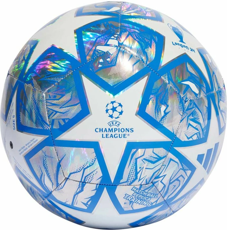 Topi i futbollit adidas për meshkuj dhe femra, i bardhë dhe argjendtë [Madhësia: 4]