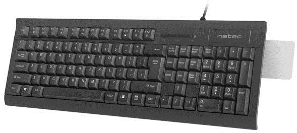 Tastierë Natec Moray me lexues të kartave