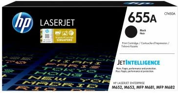 Toner, HP, 655A CF450A, për Color LaserJet Enterprise M652/M653/MFP M681/MFP M682, i zi
