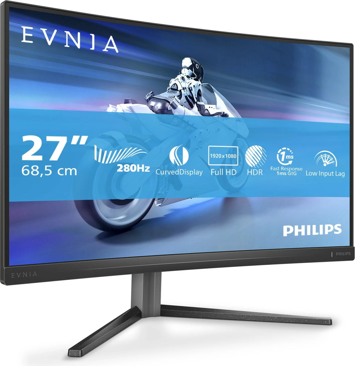 Monitor Philips Evnia 5000 27M2C5200W/00, 27", Full HD, LCD, 0.3 ms, e zezë