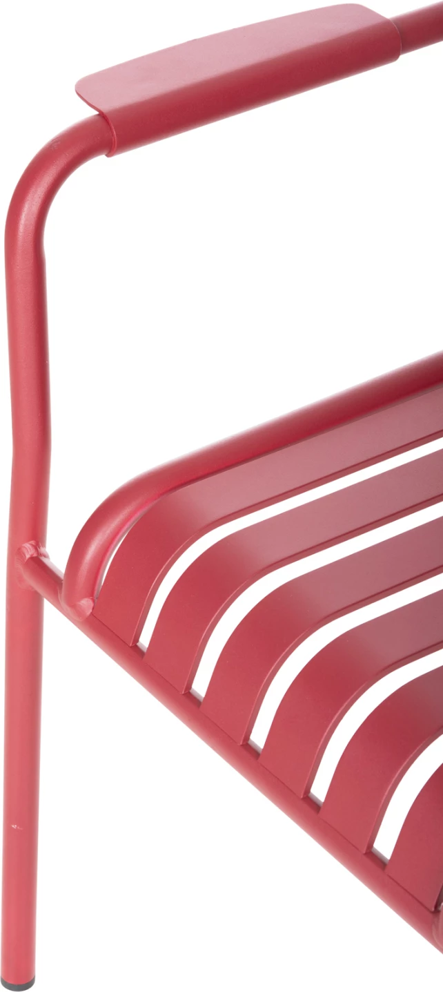 Karrige alumini RACHEL e kuqe FH6088.05 63x58x85H cm