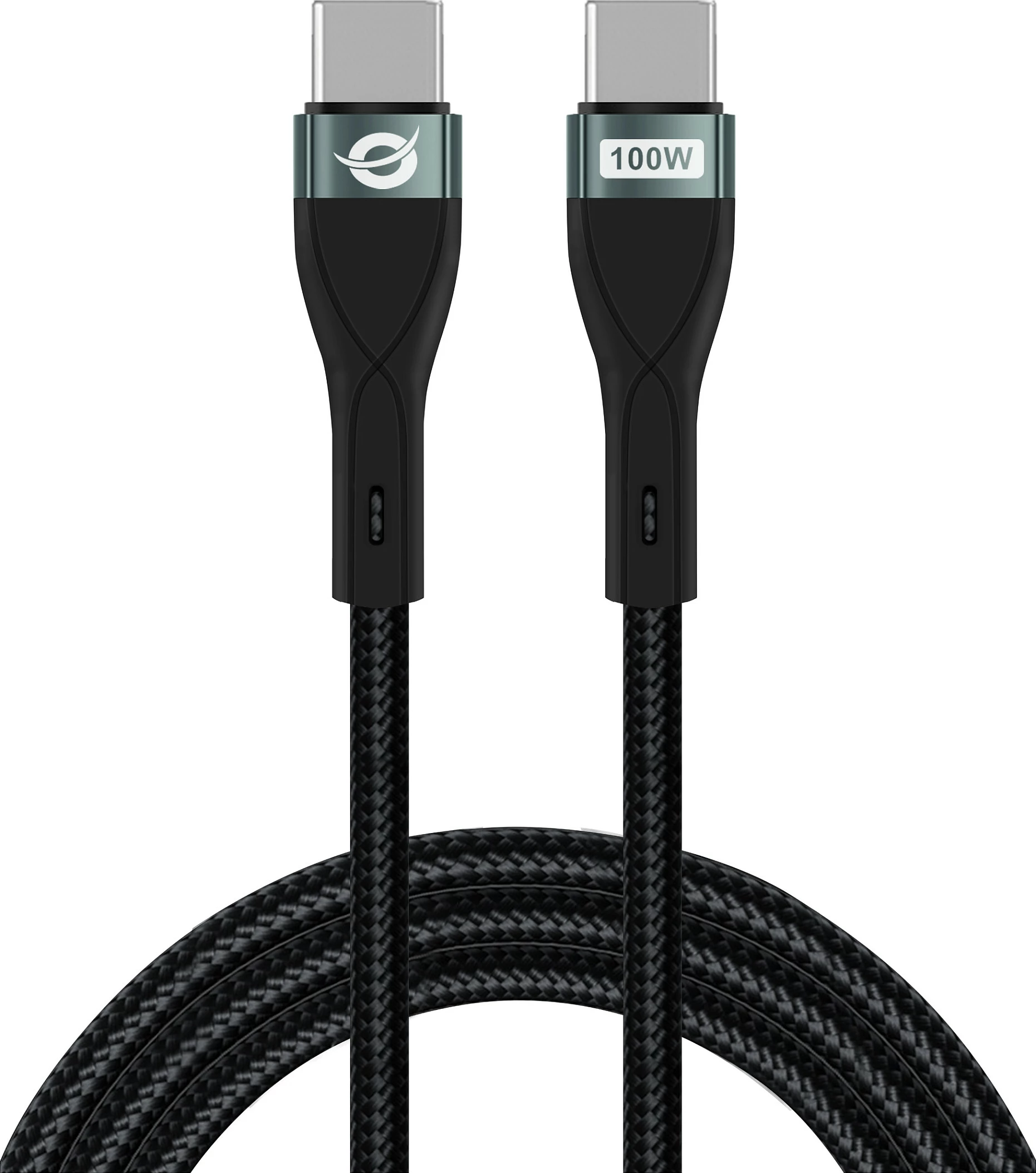 Kabel USB-C Conceptronic USB 2.0 Type-C në Type-C, 100W QC, 2m, i zi