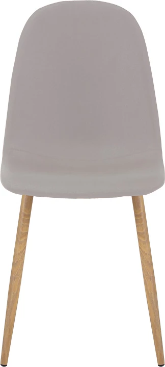 Karrige ngrënieje Bella, set prej 4 copash, material stof, këmbë metalike ngjyrë natyrale, 43.5x52x89cm