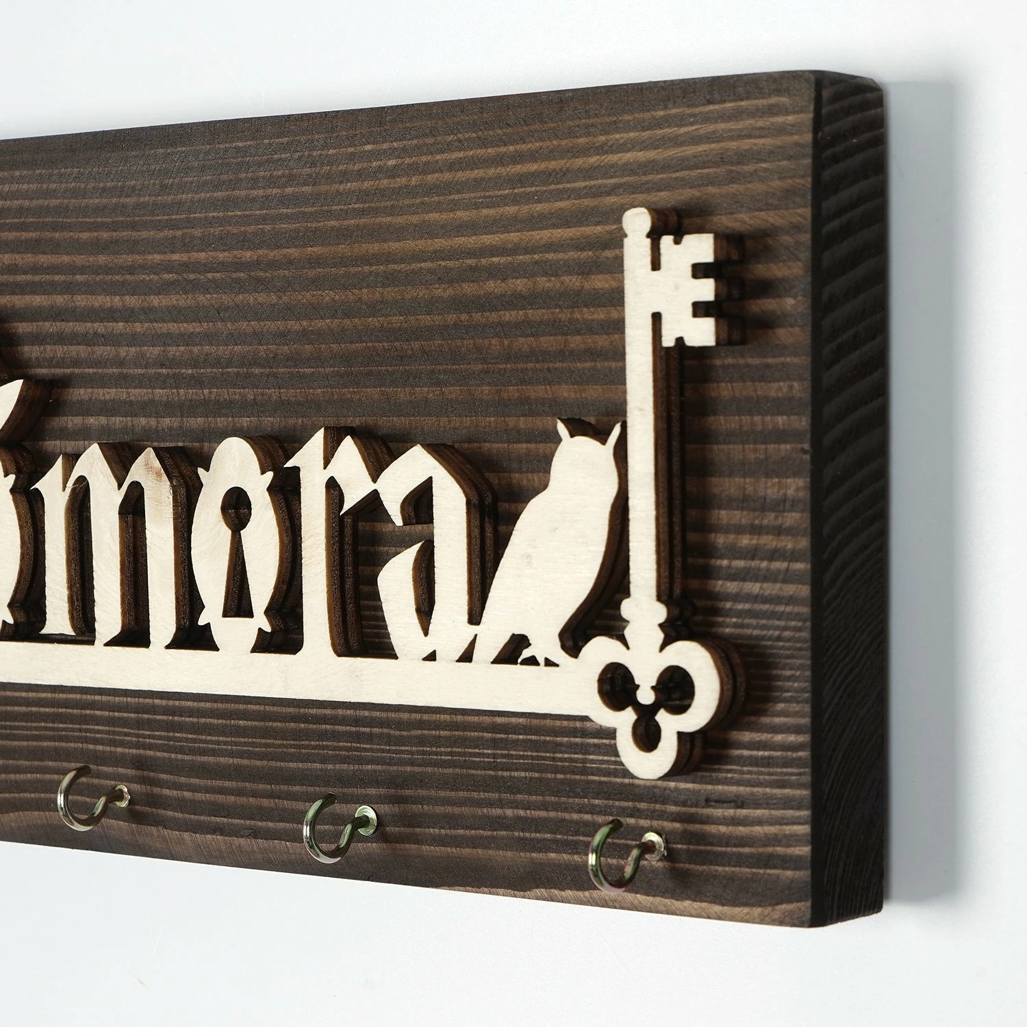 Mbajtës çelësash prej druri për mur, Wallity, LAZ157