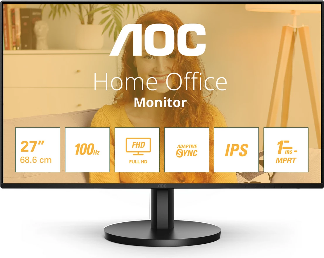 Monitor AOC 27B3HA2 27" FHD 100Hz IPS 1ms Adaptive Sync, i zi