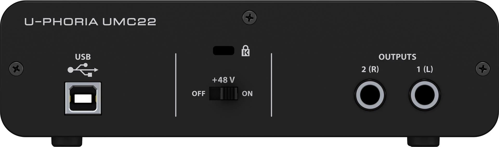 Audio interface Behringer UMC22, e zezë
