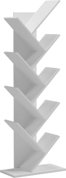 Raft librash Fyllo, ngjyrë e bardhë, 50x25x141.5cm