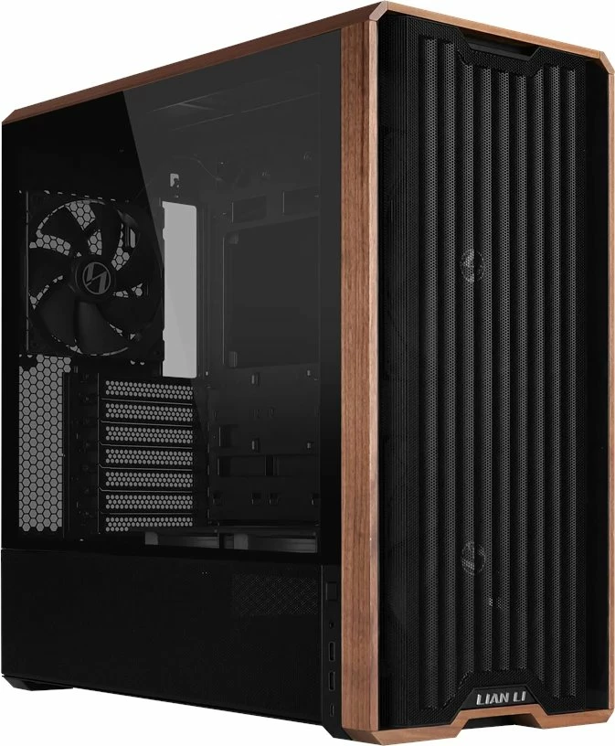 Kasë Lian Li LANCOOL 217 (LAN217X) Midi Tower ATX/e-ATX, e zezë me detaje druri