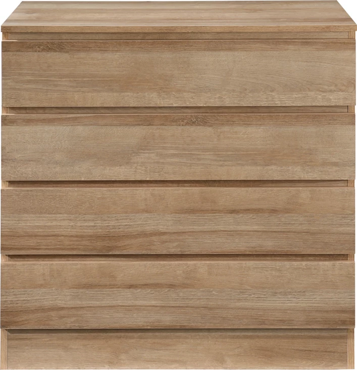 Komodë POLO me 4 sirtarë, ngjyrë lisi, 76x40x81 cm