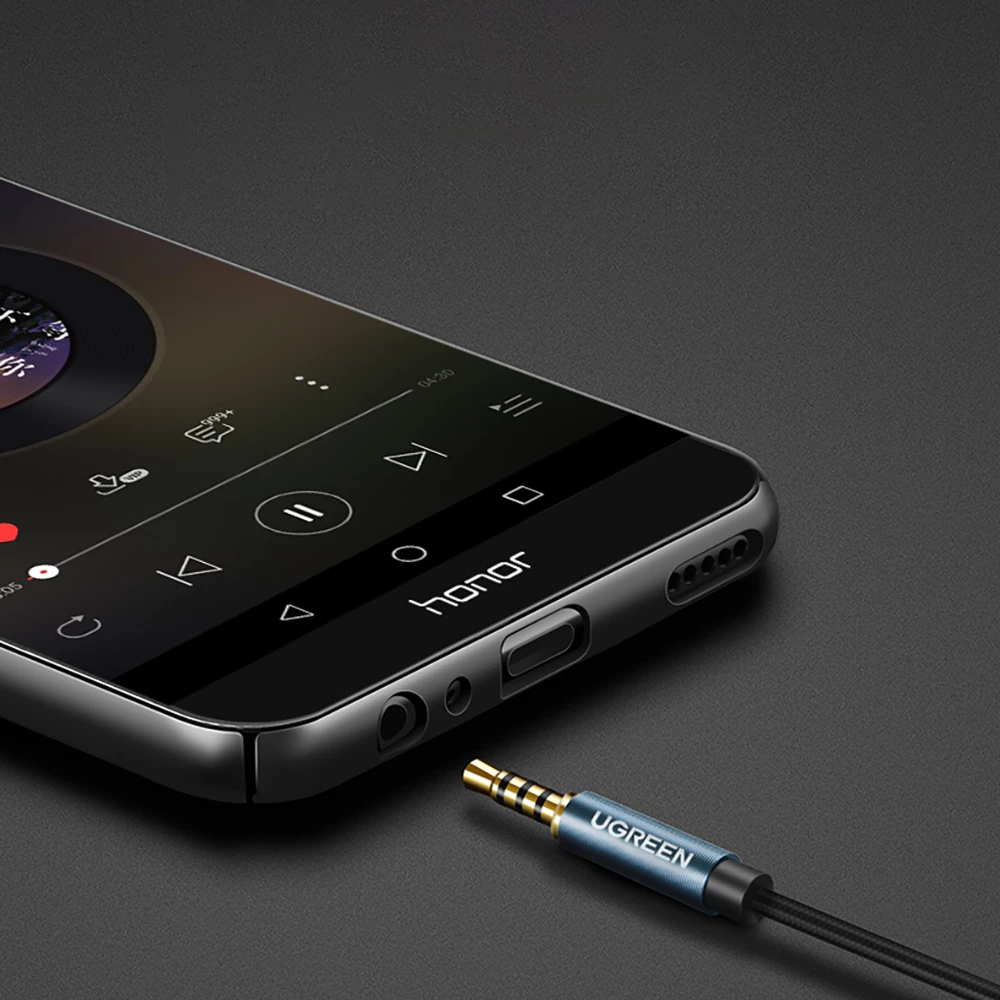 Kabllo zgjatues AUX Ugreen AV118, 1.5m, mini jack 3.5mm, Blu