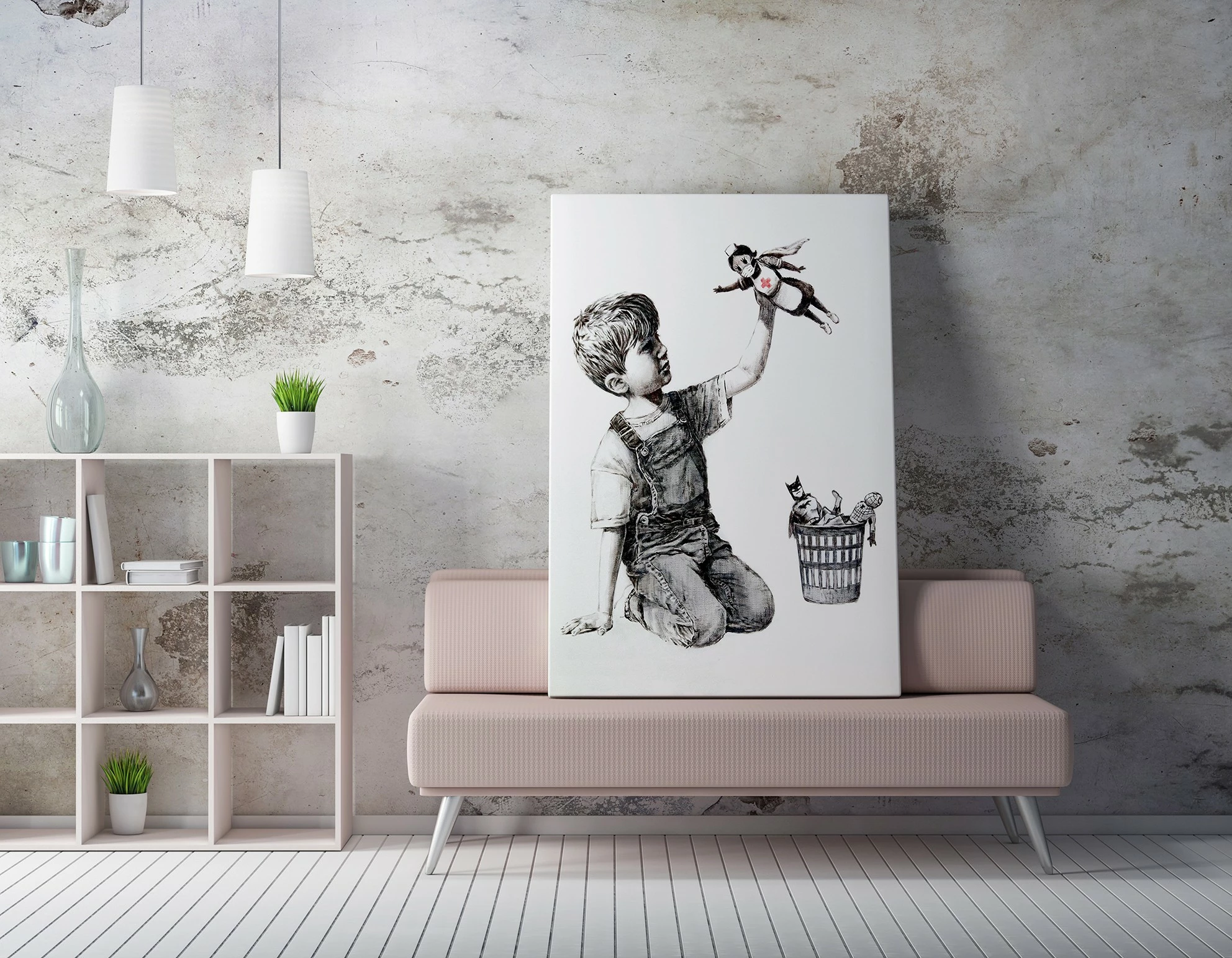 Pikturë dekorative në kanavacë Wallity, WY62, 70x100cm
