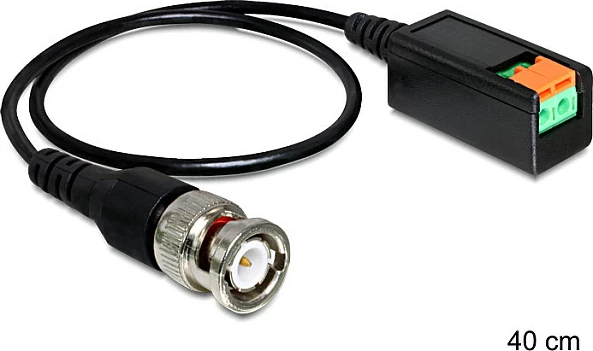 Kabllo adapter DeLOCK 83181 BNC në terminal block, 0.4 m, e zezë