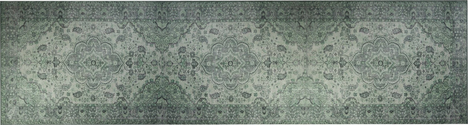 Qilim korridori (75x230), Conceptum Hypnose, Blues Chenille, ngjyrë e gjelbër AL 139