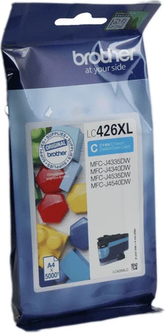 Fishek boje, Brother, LC-426XLC, XL 5000 faqe, cyan