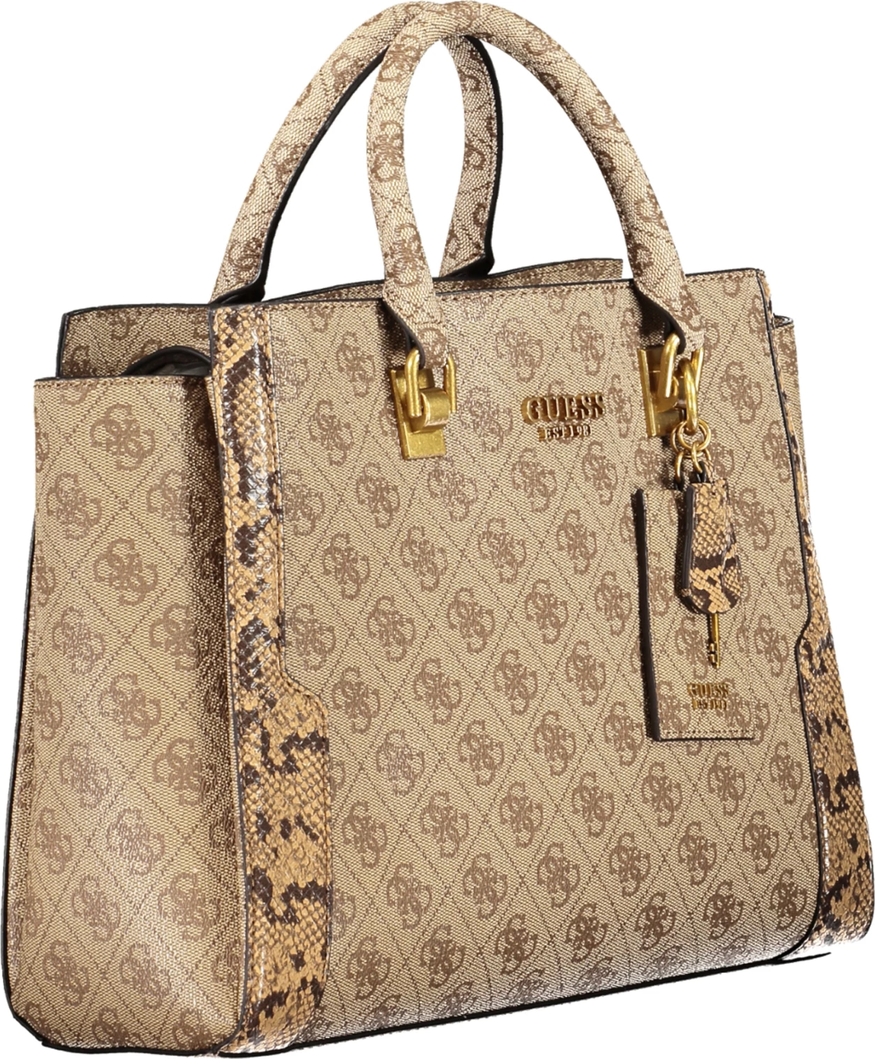 Çantë femra GUESS JEANS AJIONA, beige