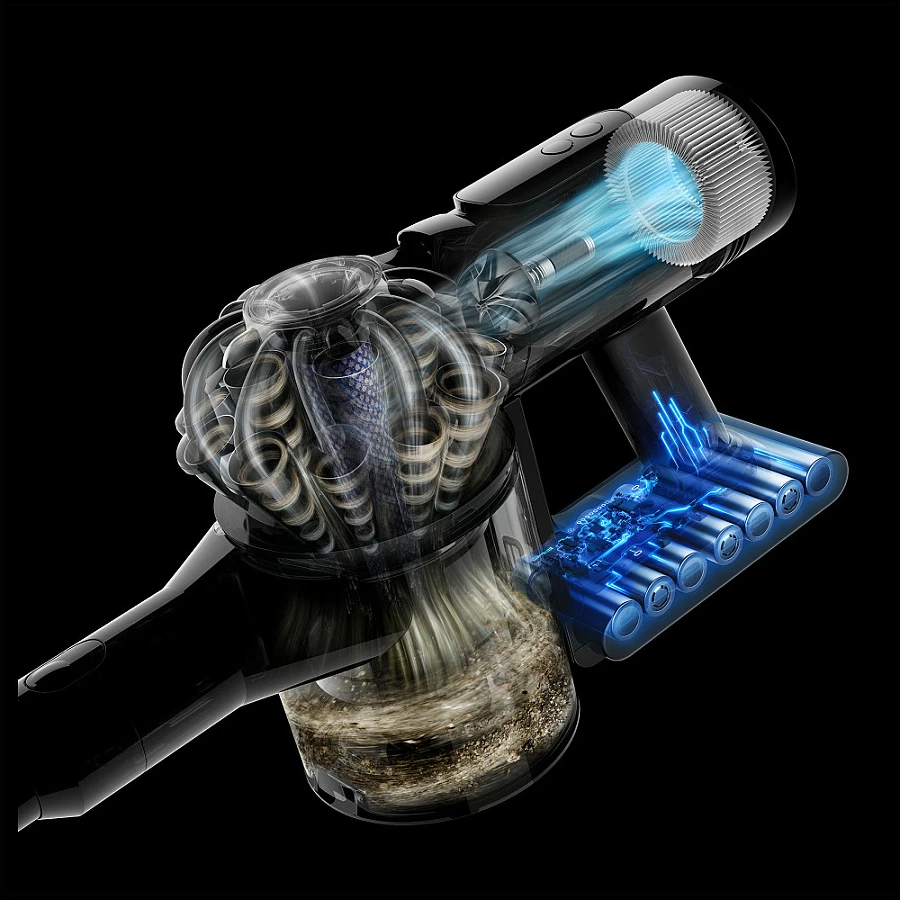Fshesë me bateri Dyson V8 Cyclone, 2-në-1, pa qese, 0.54 L, 150 AW, e zezë