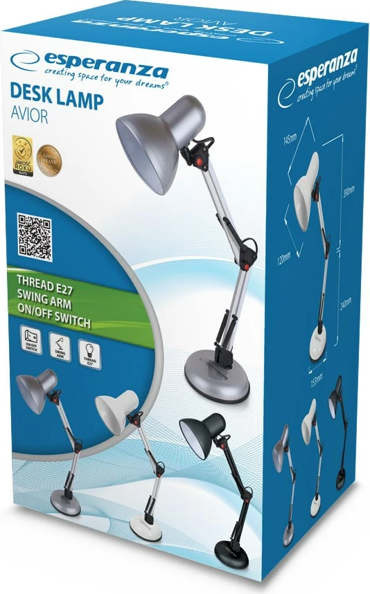 Llambë tavoline Esperanza ELD112K, e zezë 