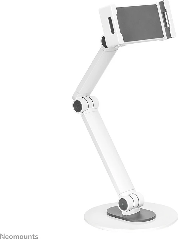 Mbajtëse tavoline Neomounts DS15-550WH1, universal, për tabletë/celular, rrotullim 360°, e bardhë