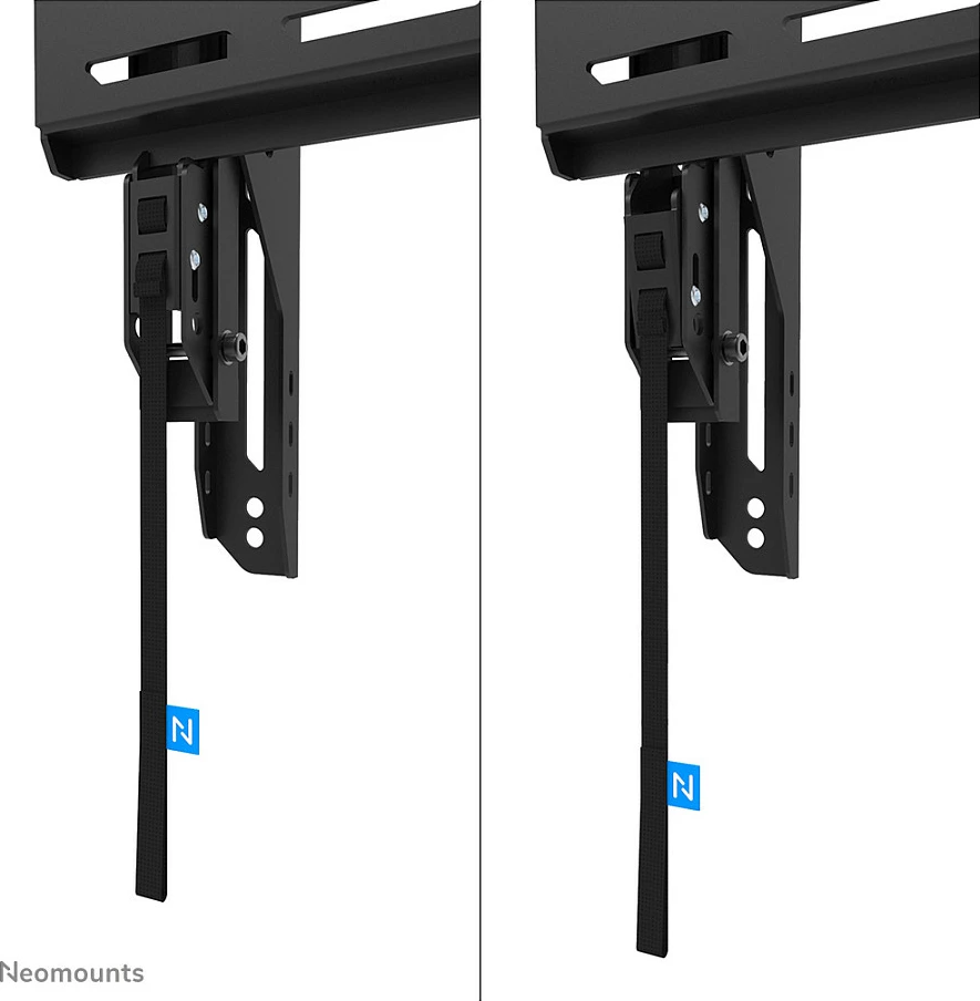 Mbajtëse muri për TV Neomounts LEVEL-750, 43-75", VESA 400x400, 100 kg, e kyçshme, e zezë