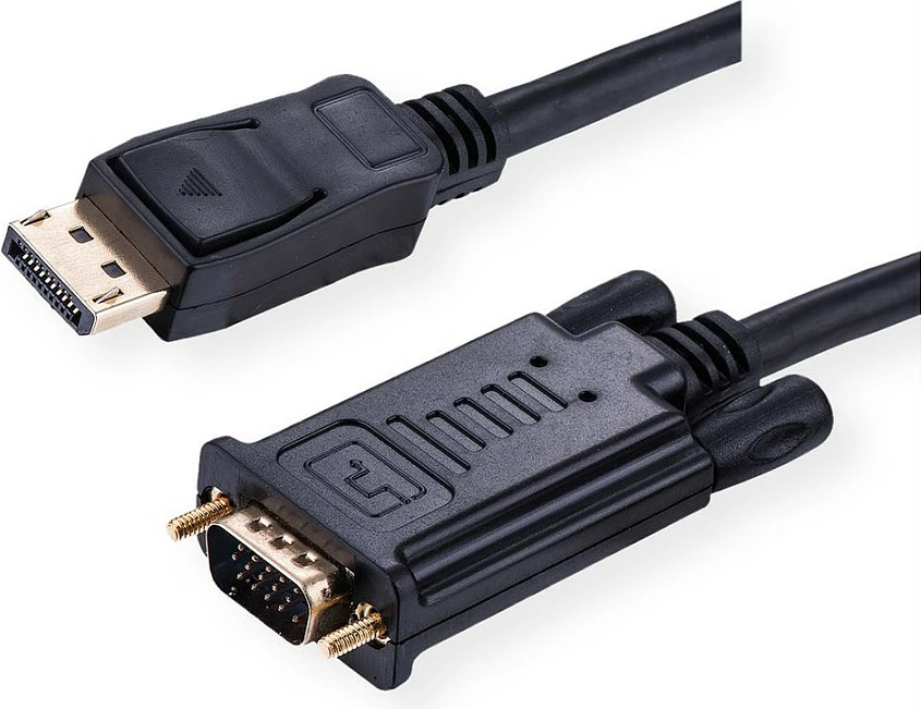 Kabllo adapter VALUE 11.99.5803, DisplayPort në VGA, 3 m, 1920x1200, e zezë