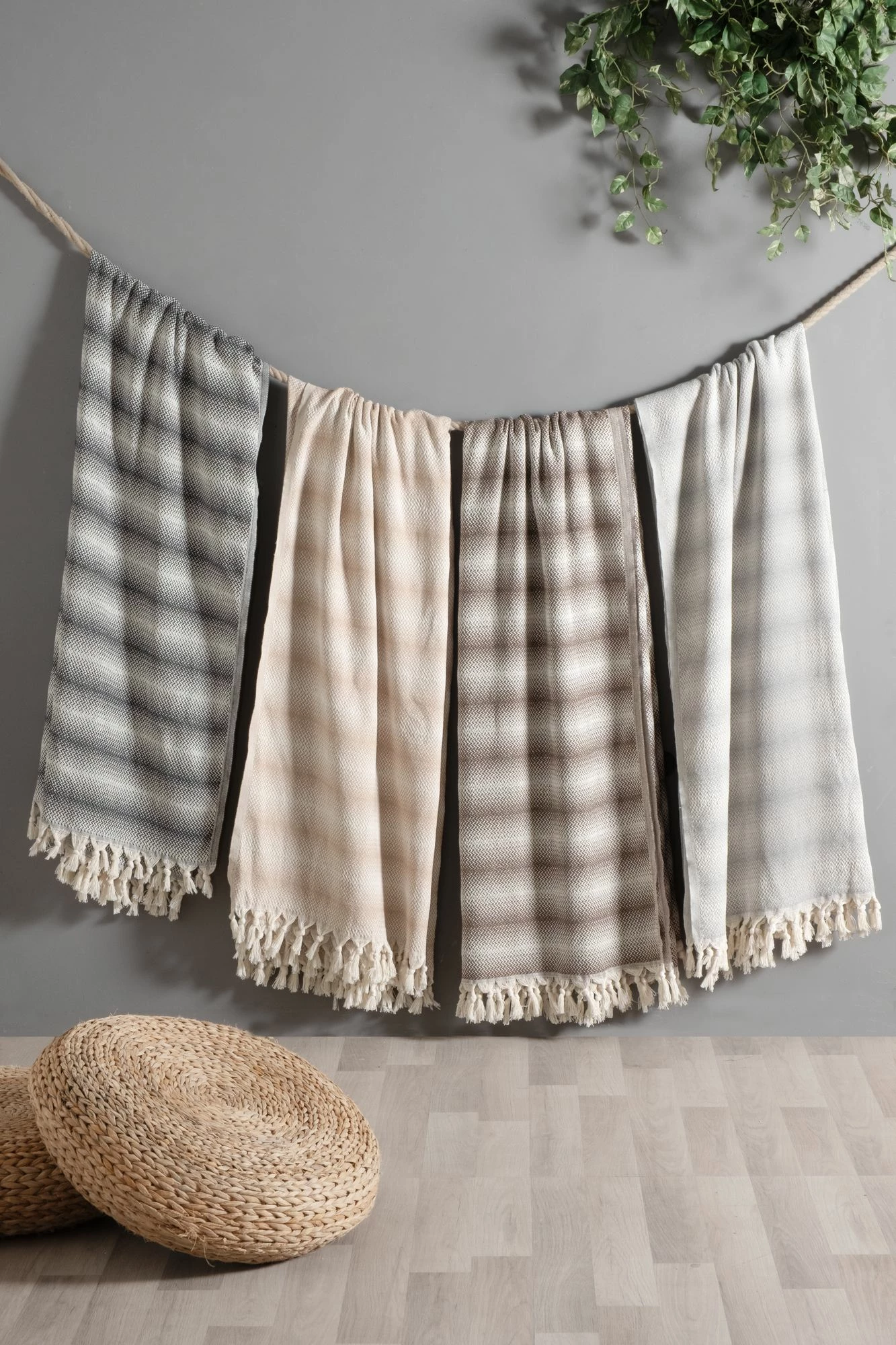 Batanije Double Pique, ngjyrë antracit, Milo, 200x230cm