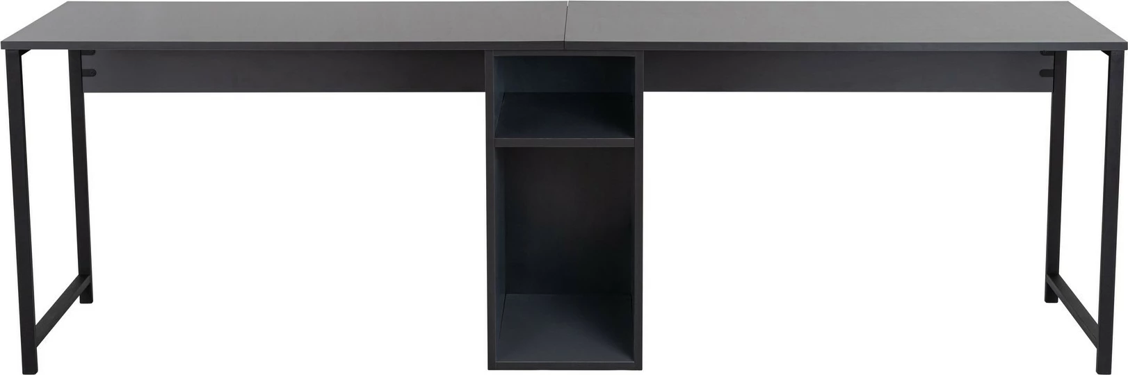 Tavolinë studimi Nordure, dyshe, anthracite, e zezë