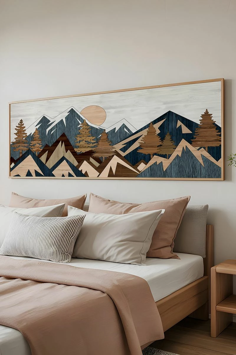 Pikturë dekorative me kornizë, Wallity, Artsmdfyty8-50120, shumëngjyrëshe, 50x120cm
