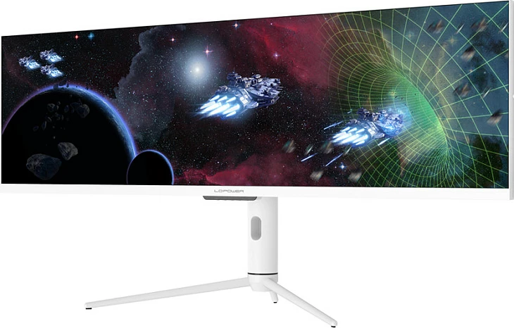 Monitor LC-Power LC-M44-DFHD-120, 43.8 inç, Double Full HD, 120 Hz, i bardhë
