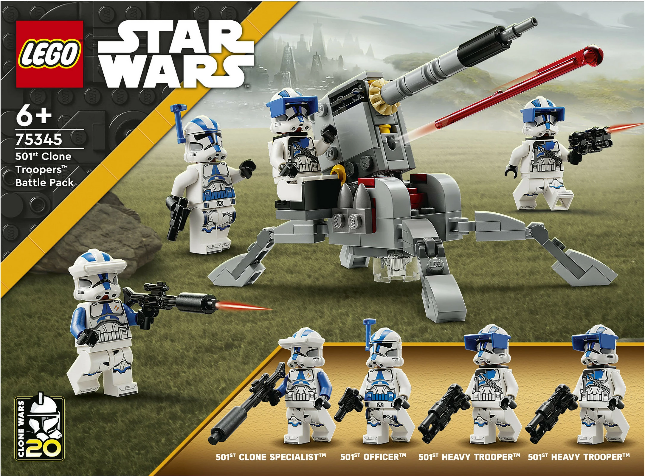 Set ndërtimi LEGO Star Wars 501st Clone Troopers, 119 pjesë, shumëngjyrësh