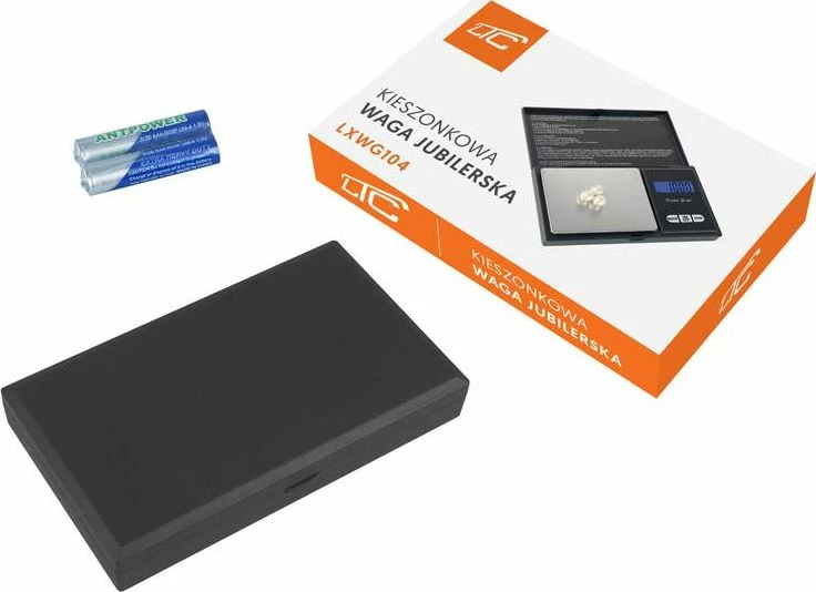 Peshore precize bizhuterish LTC LXWG104 500 g/0.1 g, e zezë