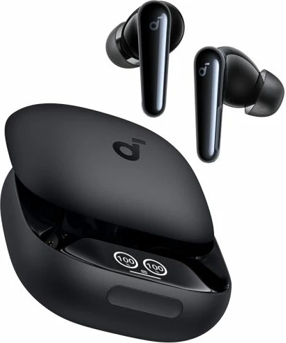 Kufje Anker Soundcore Liberty 4 Pro (A3954G11), pa kabllo, ANC, Bluetooth 5.3, 10h/40h, IP55, zi, set me kuti karikimi