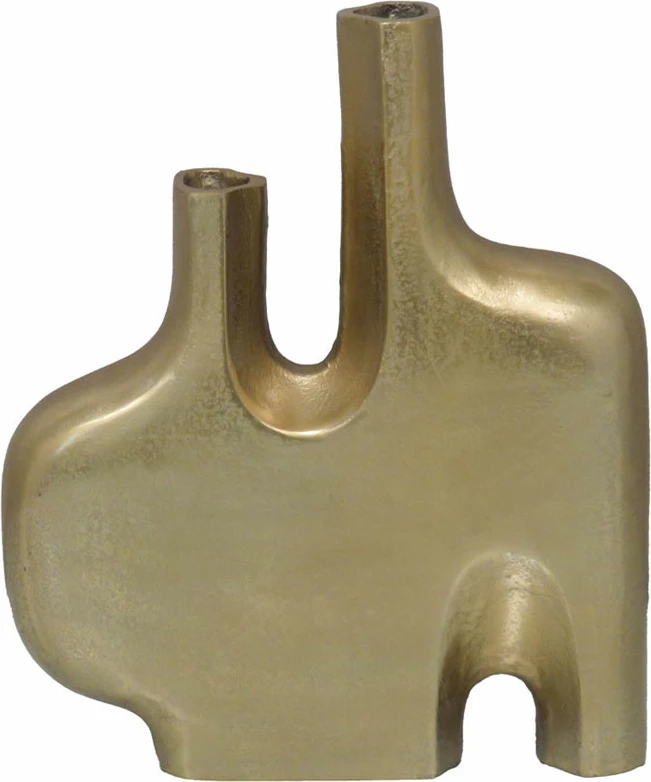 Vazo dekorative BRONTIE, alumin, ngjyrë ari, 30x7x36 cm