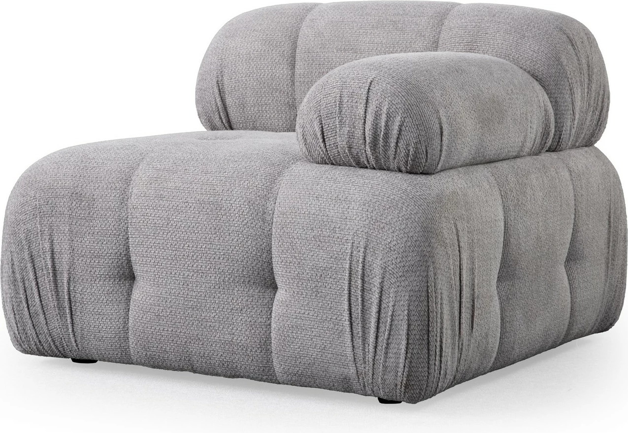 Divan treshe Atelier del Sofa, Petite 3, ngjyrë gri e çelët