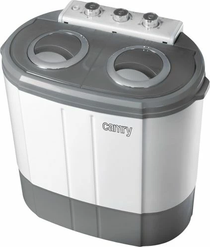 Makinë larëse portative me centrifugë Camry CR 8052, 3 kg larje / 1 kg shtrydhje, 630 W, 1300 rpm, e bardhë