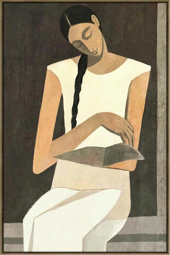 Pikturë dekorative me kornizë, SERENITY, 80x120x4 cm, bezhë-kafe