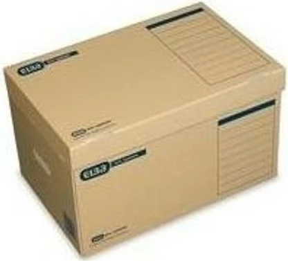 Kuti magazinimi ELBA Systemcontainer tric system me kapak të palosshëm, 540x360x320mm, bezhë