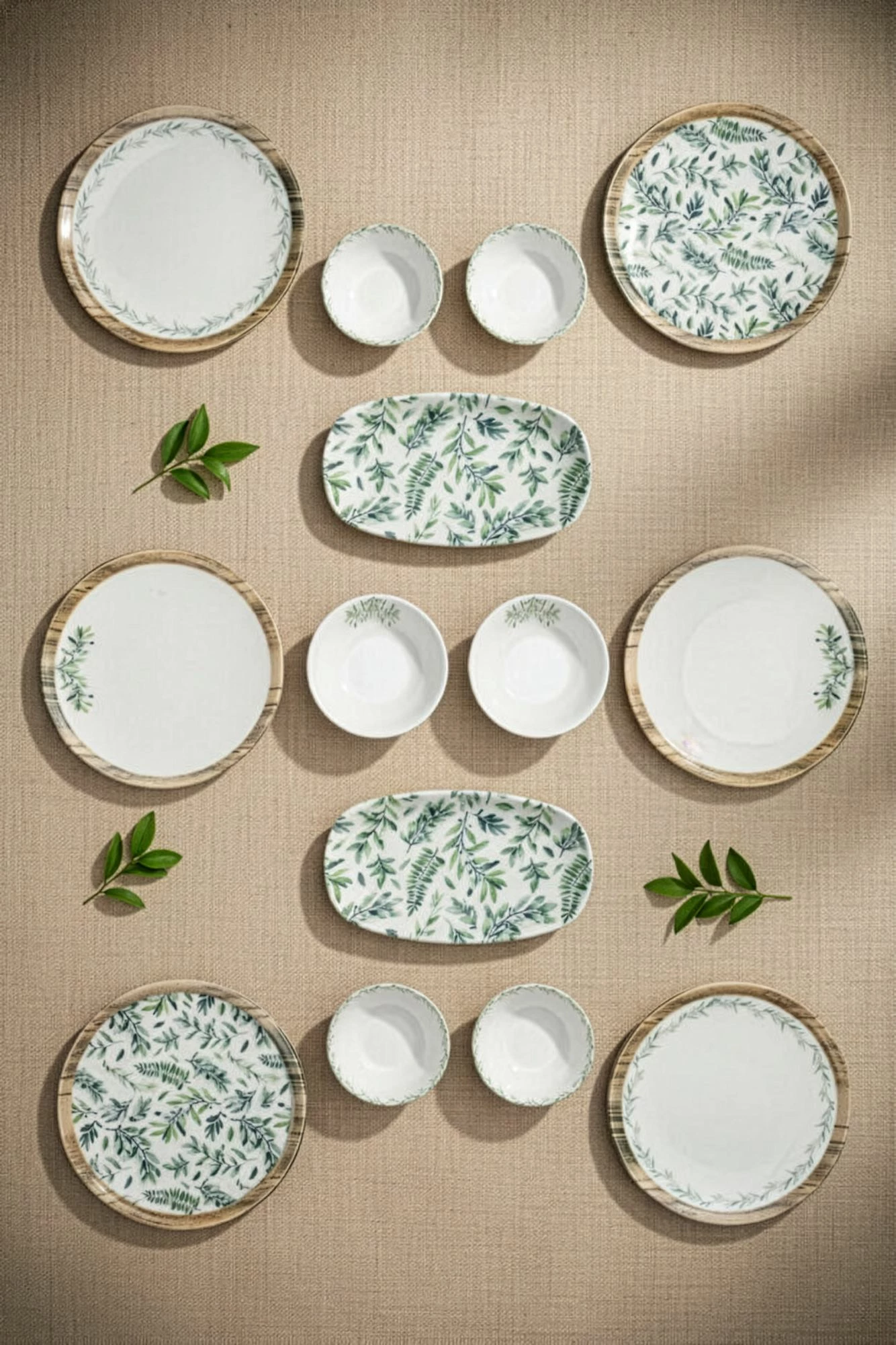 Set mëngjesi 14 pjesësh Hermia Concept, KH Moderna Leaf
