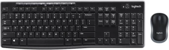 Set maus dhe tastierë Logitech MK270 / 920-004509, US-Intl layout, pa kabllo, e zezë