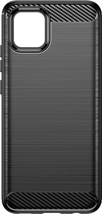 Mbështjellës Hurtel Carbon Case për Samsung Galaxy A03s, i zi