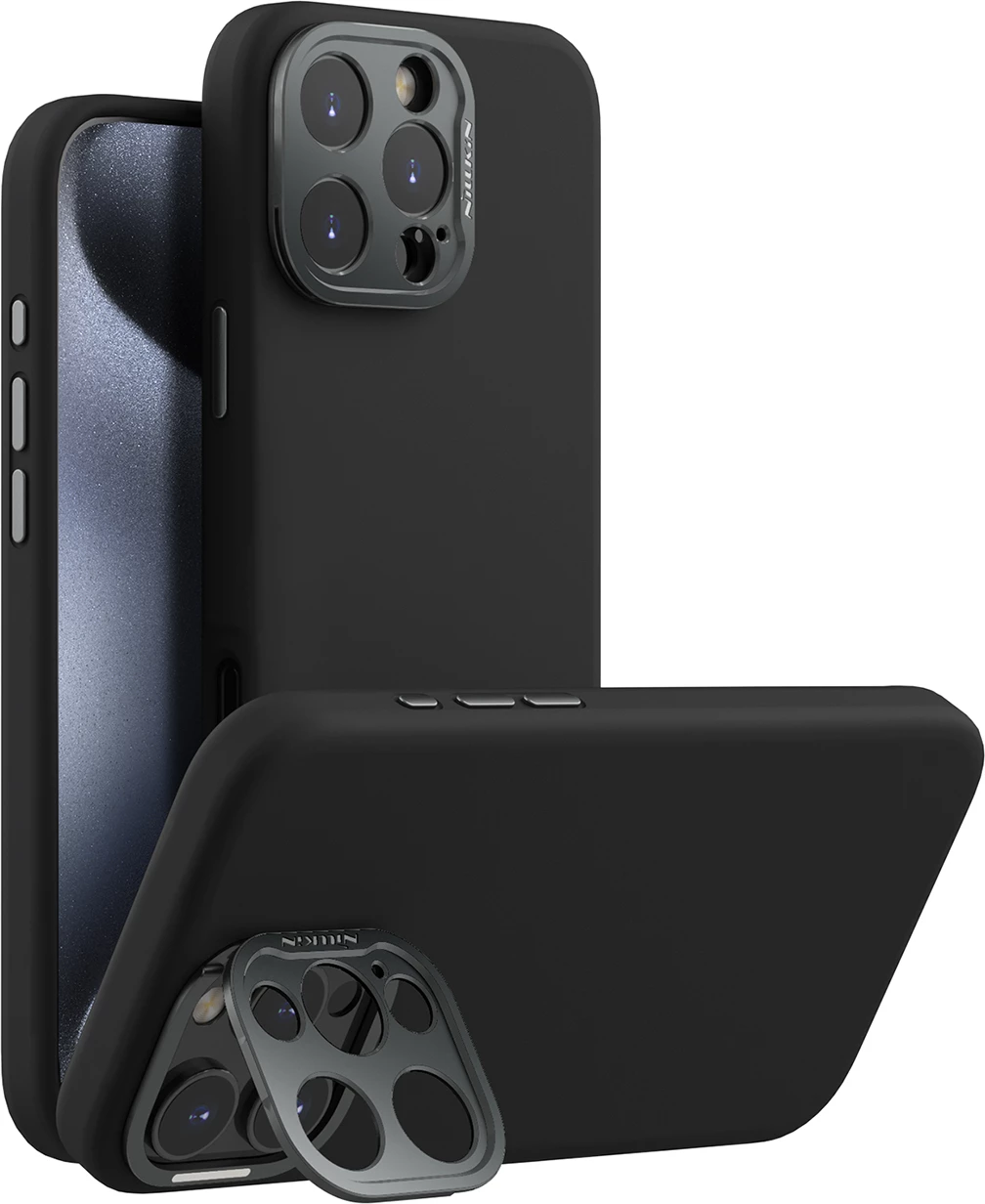 Mbështjellës Nillkin LensWing Prop Magnetic Case për iPhone 16 Pro Max, zi