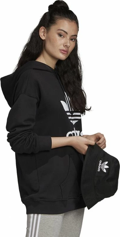 Duks adidas Trefoil Hoodie për Femra, i zi [Madhësia: 36]