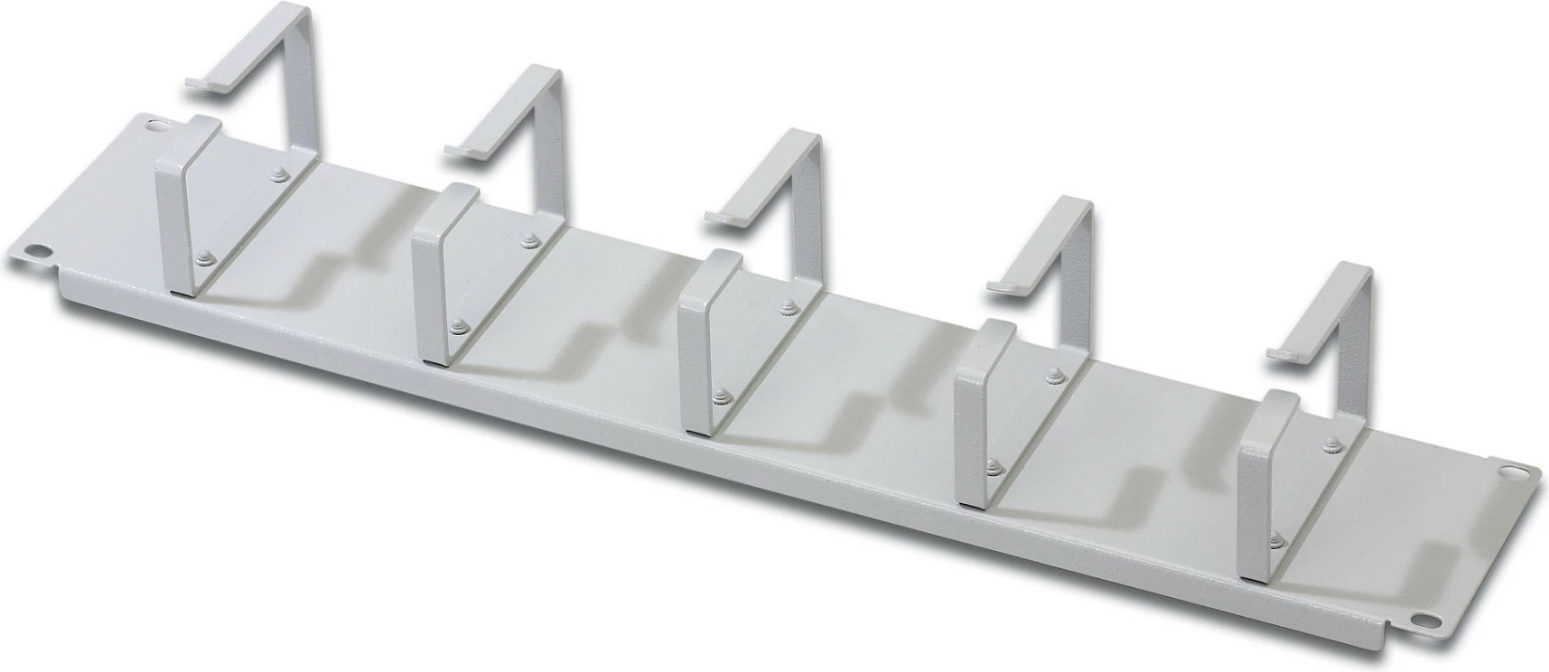 Panel menaxhimi kabllosh Digitus, 2U, 19 inch, 5 unaza, gri