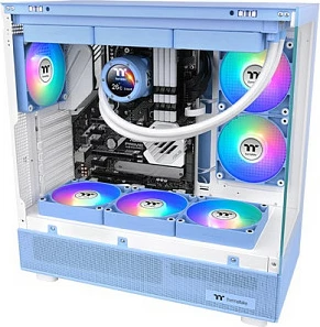 Ventilator ftohës për kasë PC Thermaltake CT140 ARGB Sync, 140mm, 2 copë, Hydrangea Blue